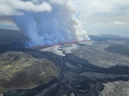 Erupción volcánica en suroeste de Islandia disminuye intensidad