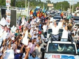 PRM Abinader lidera caravanas en Monte Plata, Duarte y Hermanas Mirabal